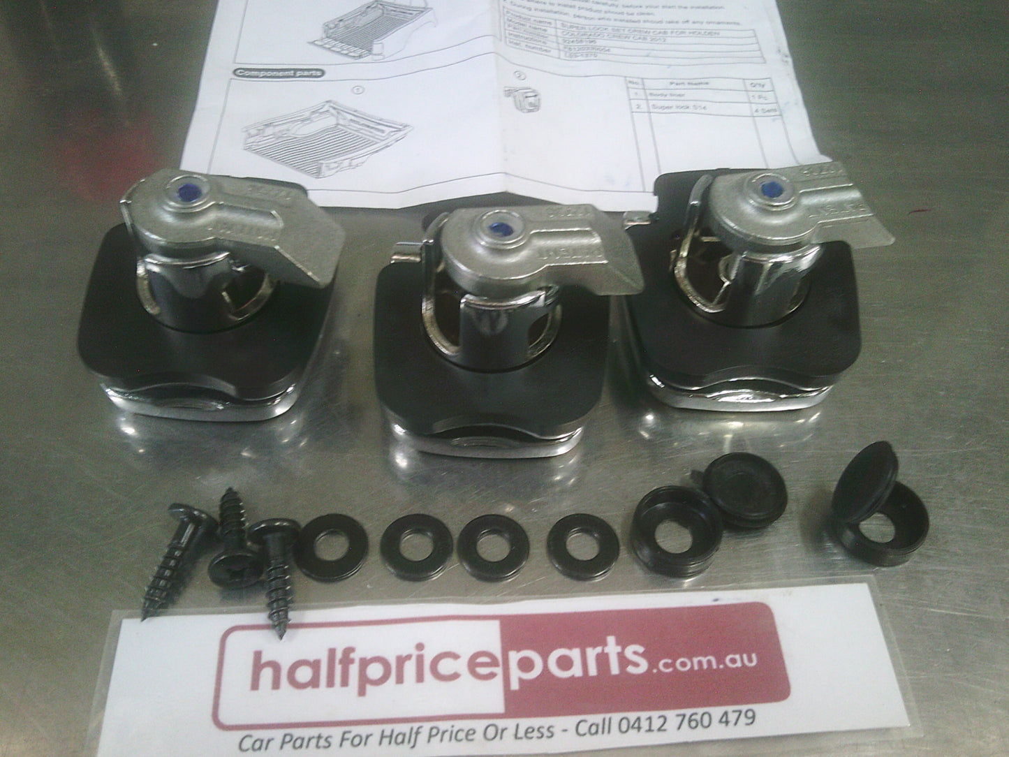 Holden Colorado RG Genuine Over Rail Tub Liner Fitting Kit *INCOMPLETE* New Part