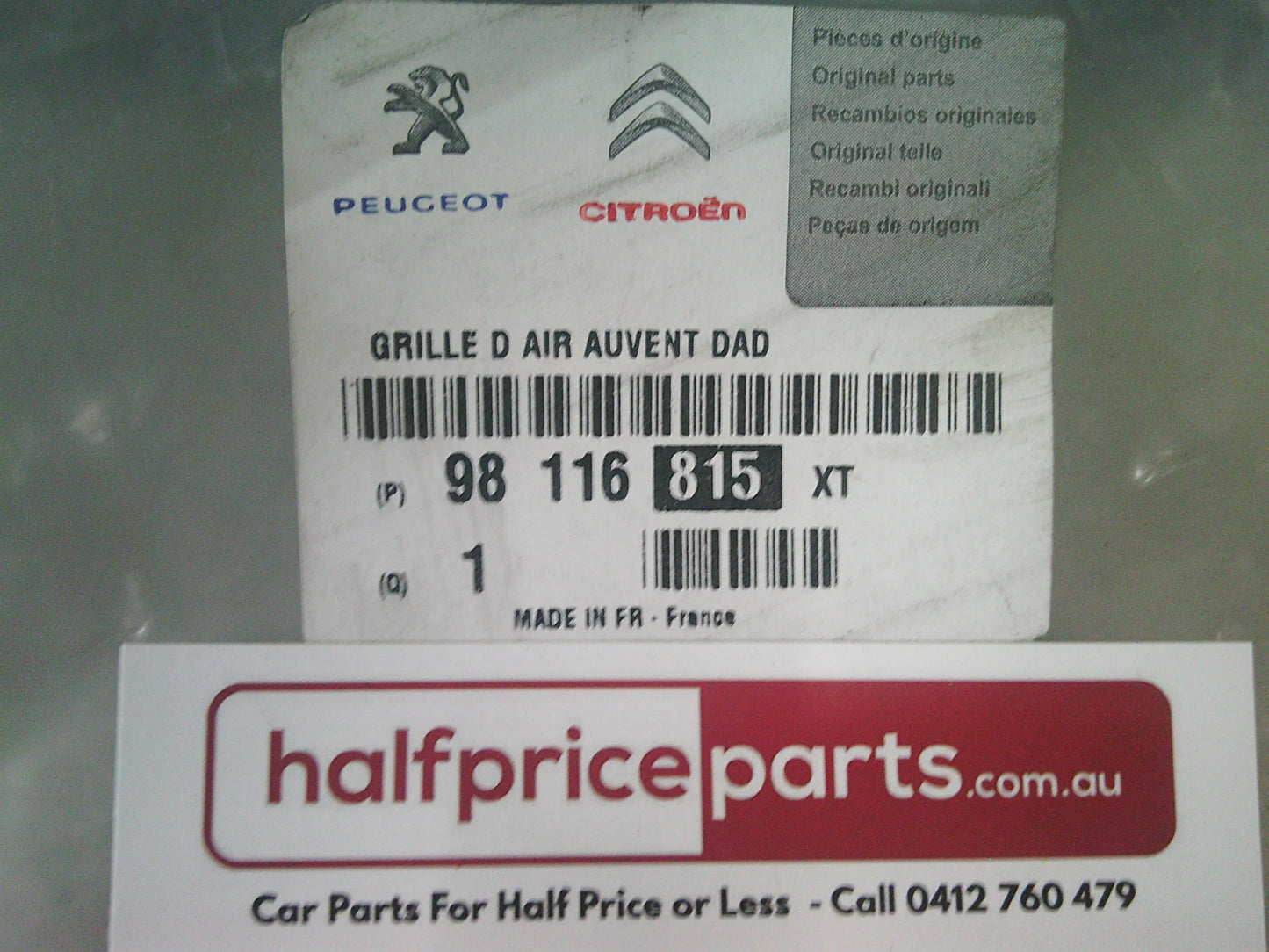 Peugeot Expert 4 Genuine Front Lower Windscreen Cowl Set (Both Left And Right)  New Part