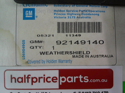Holden CG Captiva Genuine Front Weather Shields Without Fitting (Replacement Only) Kit New Part