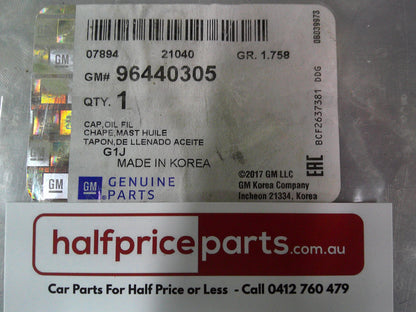 Holden CG Captiva 2.0Ltr Diesel Genuine Oil Filler Cap New Part