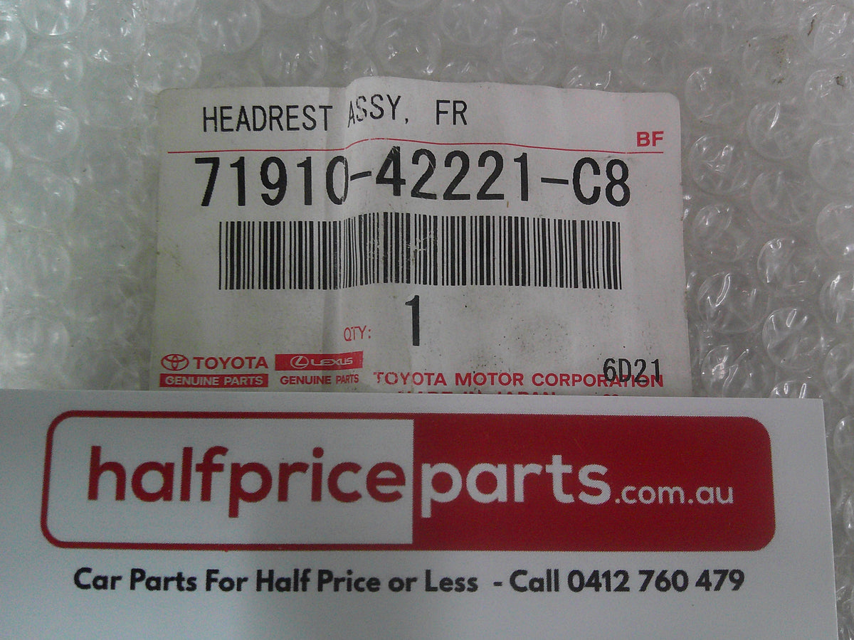 Toyota Rav4 Genuine Front Left Or Right Leather Head Rest New Part
