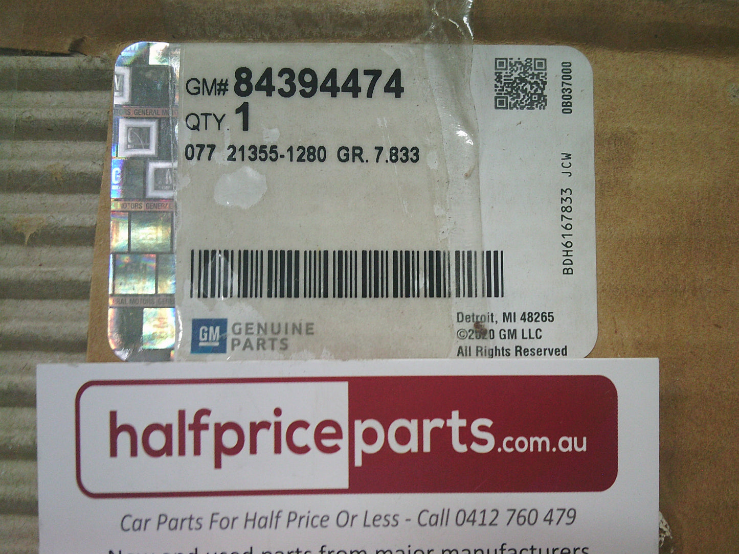 Holden Acadia Genuine Front Lower Spoiler (Air Deflector) New Part