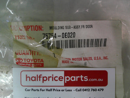 Toyota Kluger Genuine Left Hand Front Door Horizontal Frame Chrome Moulding New Part