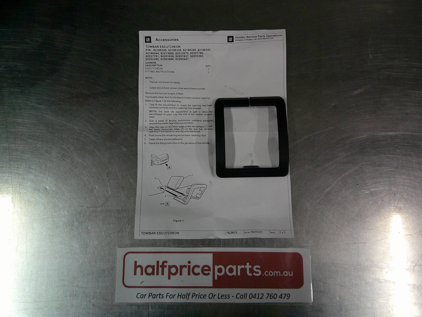 Holden VE Commodore/WM Statesman Genuine Tow Bar Fascia New Part