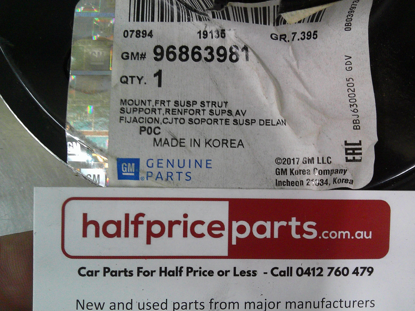 Holden CG Captiva Genuine Front Suspension Strut Mount Top New Part