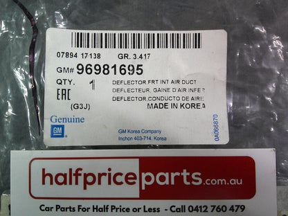 Holden JH Cruze Genuine Radiator Support Air Deflector New Part