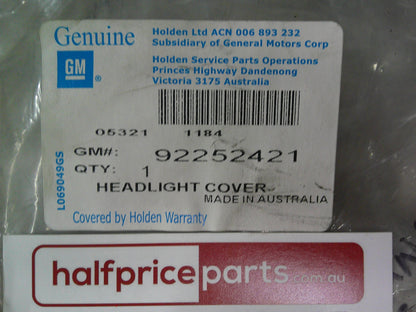 Holden Barina Spark Genuine Head Light Protector Kit New Part