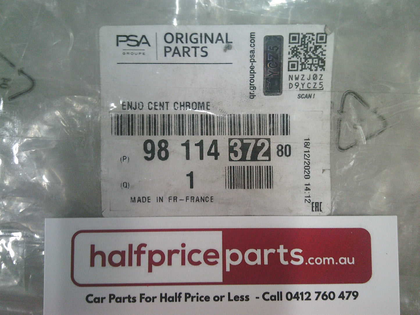 Citroen DS4 Genuine Front Chrome Bumper Moulding New Part