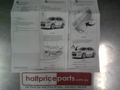 Holden Captiva 7 Genuine Heal Light Protector Kit New Part