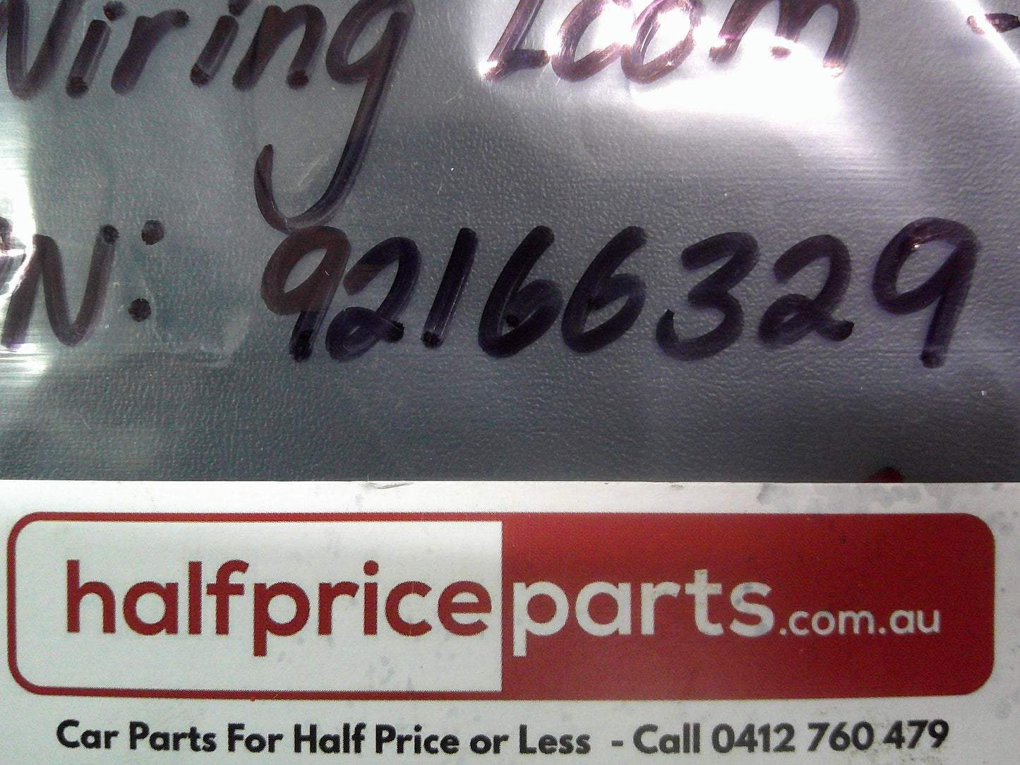 Holden VE Commodore Genuine Number Plate Boot Lid Wiring Loom - Used Part