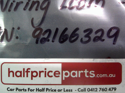 Holden VE Commodore Genuine Number Plate Boot Lid Wiring Loom - Used Part