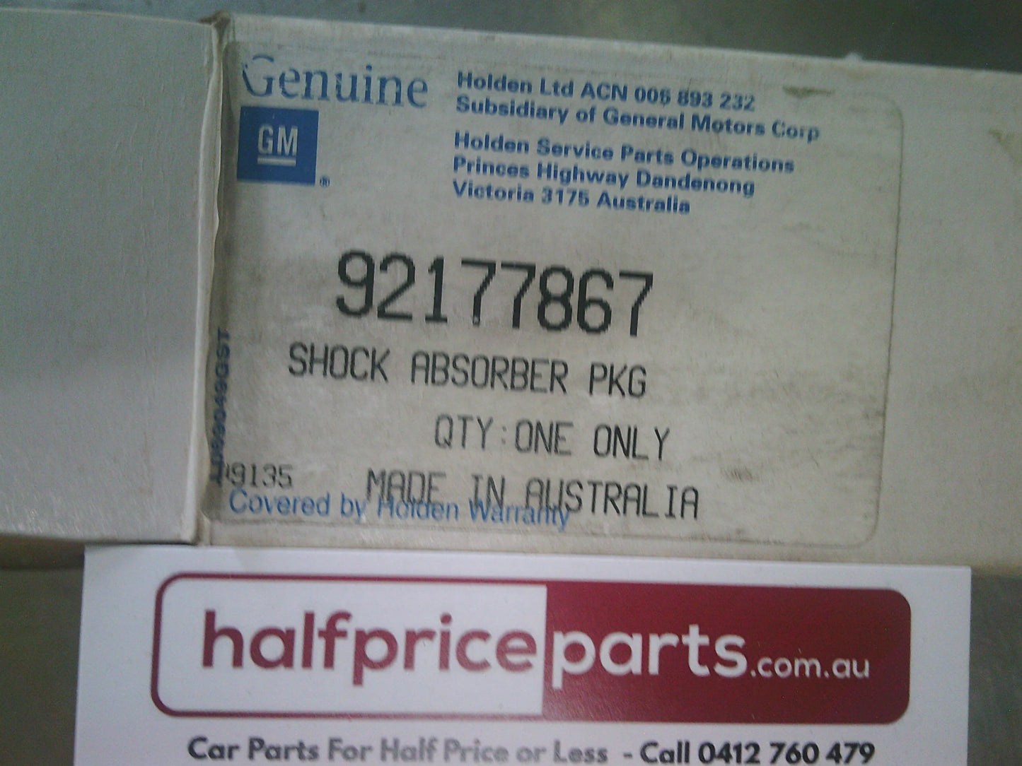 Holden VZ Calais Sedan Genuine Rear Shock Absorber (Sold Per Each) New Part