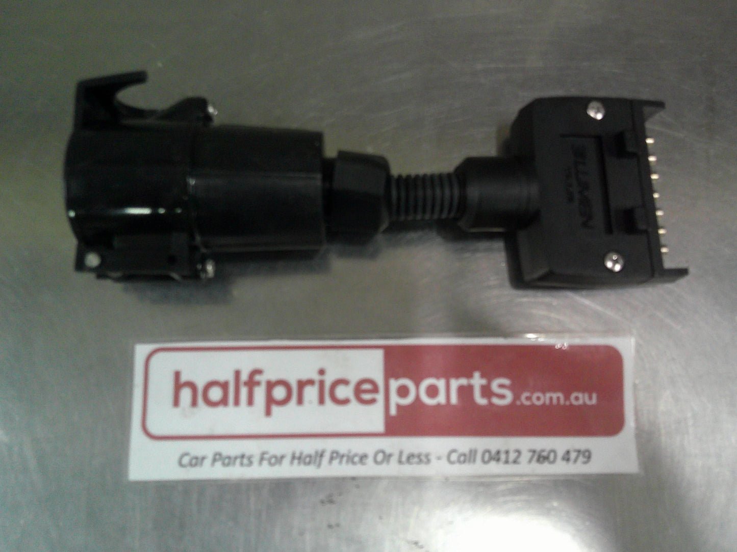 Holden Genuine Trailer Adapter Large 7 Pin Flat Male To 7 Pin Round Female New Part