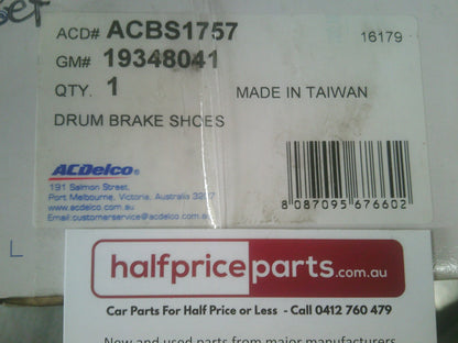 ACDelco Rear Brake Shoe Set Suits Holden TF Rodeo New Part