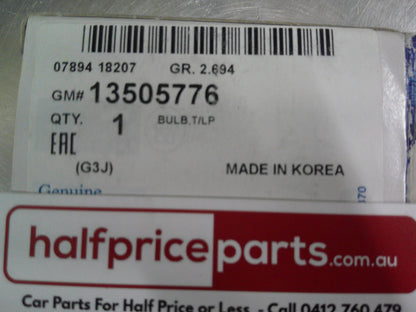 Holden ZB Commodore Genuine T16 12V 18W Clear Bulb New Part