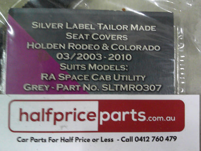 Silver Label Tailor Made Front Seat Cover Set Suits For Holden RA Rodeo/RC Colorado Space Cab New Part