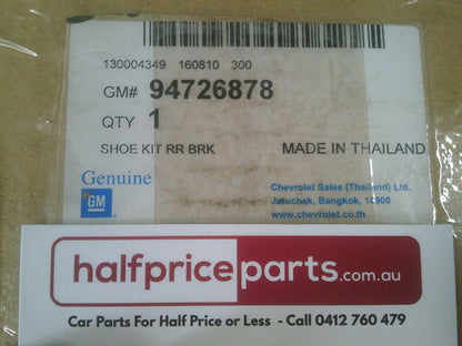 GM Genuine Brake Shoes Suits Holden Colorado/Isuzu D-Max New Part