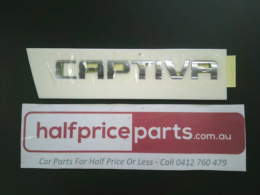 Holden CG Captiva Genuine Rear Tail Gate Emblem New Part