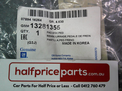 Holden Astra J/Cascada/VF Commodore/WN Caprice/JG/JH Cruze Brake Pedal Auto Rubber New Part