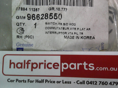 Holden CG Captiva Genuine Right Rear WIndow Switch New Part