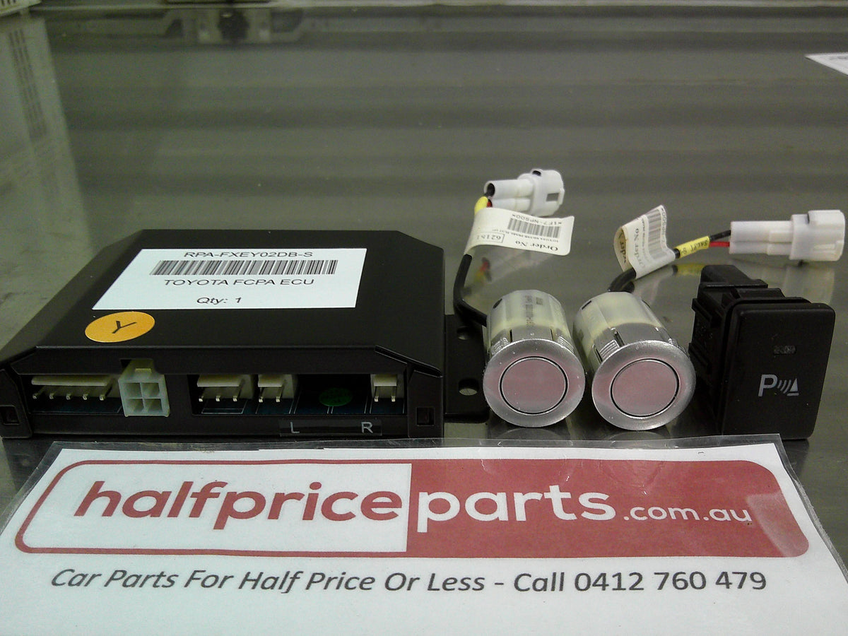 Toyota Corolla Hatch Genuine Front 2 Head Park Assist Complete Kit (Factory Silver Pearl) New Part