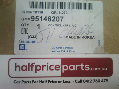 Holden JH Cruze Genuine A/C Control Panel With Vent Controls And heater New Part