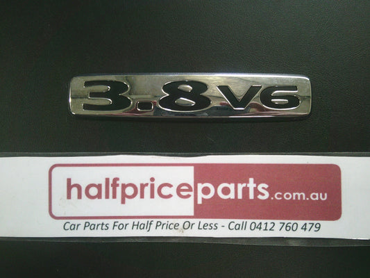 Holden Commodore Genuine 3.8 V6 Badge New Part