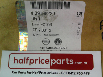Holden ZB Commodore Genuine Front Bumper Right Hand Lower Deflector New Part