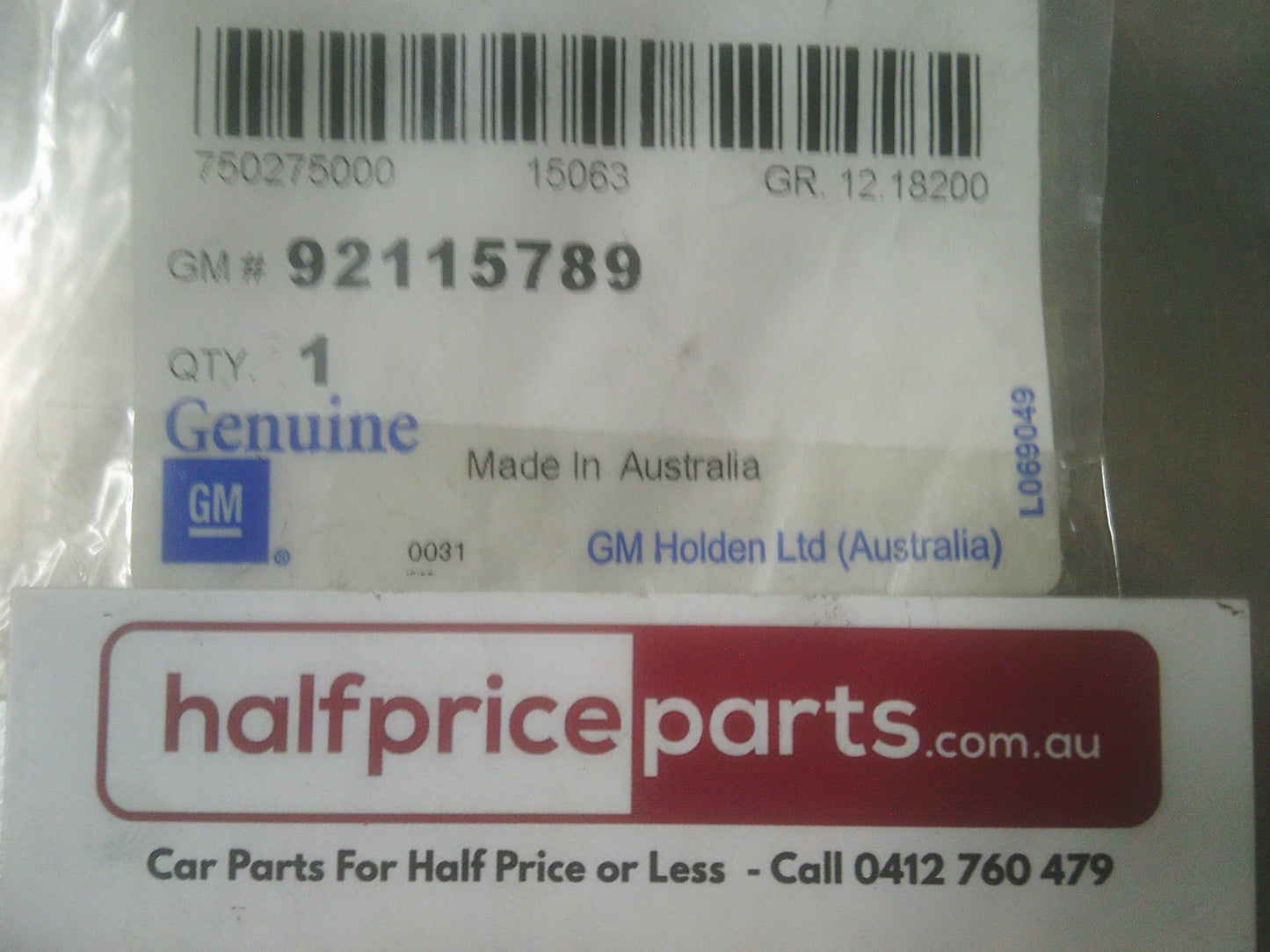 Holden VY/VZ/SS Genuine Series II Badge New Part