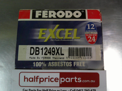 Ferodo Front Brake Pad Set Suits Mitsubishi Evo/Lancer/Lancer Turbo/Galant New Part