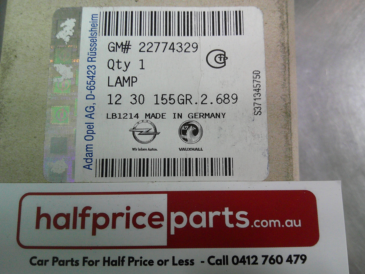 Holden BK Astra Genuine Interior Rear Reading Lamp Assembly New Part