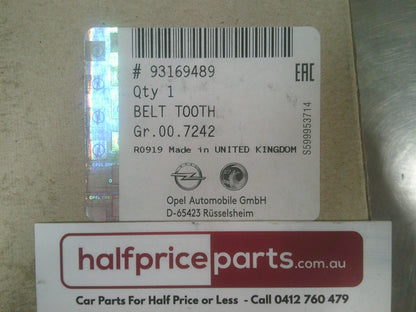 Holden Astra H Genuine Timing Belt New Part