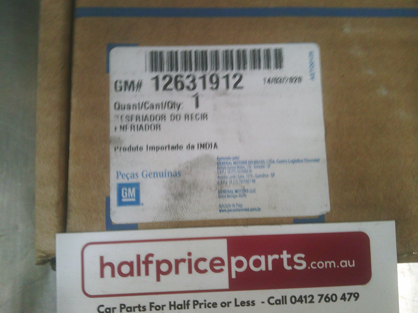 Holden RG Colorado/Trailblazer Genuine EGR Valve New Part