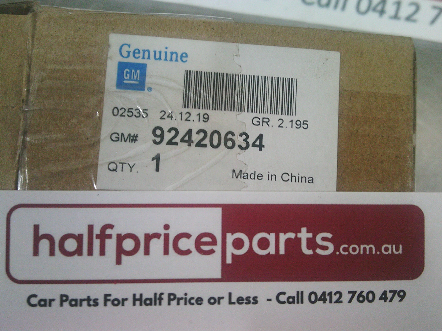 Holden ZB Commodore Genuine Advanced Park Assist Sensor (Factory Silver)  New Part