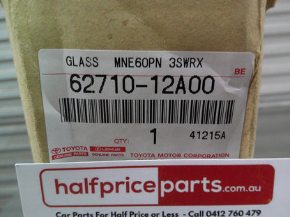 Toyota Corolla ZRE182/ZRE181 Genuine Right Hand Rear Tinted Quarter Glass New Part
