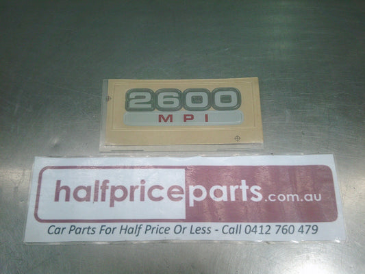 Holden RA Rodeo Genuine 2600 MPI Decal - New Part