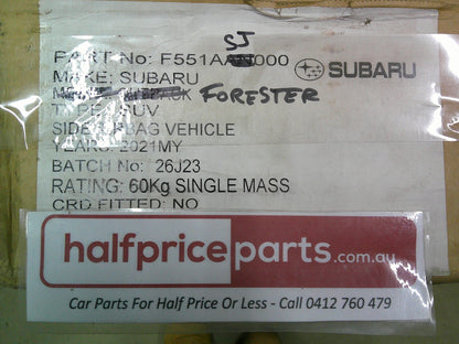 Subaru Forester Genuine Cargo Barrier New Part