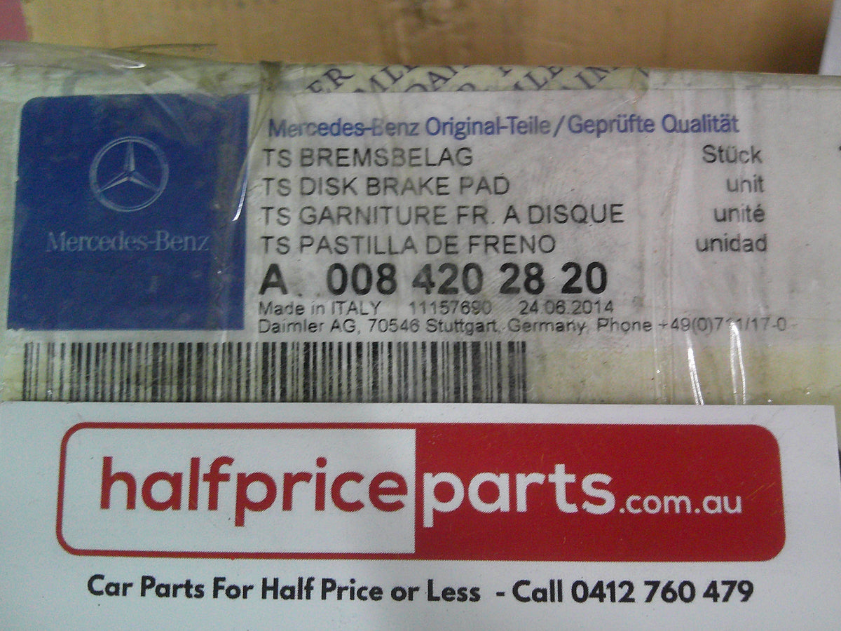 Mercedes-Benz C-Class/E-Class/GLC Genuine Front Brake Pad Set New Part