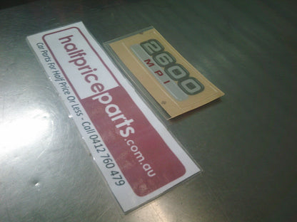 Holden RA Rodeo Genuine 2600 MPI Decal - New Part