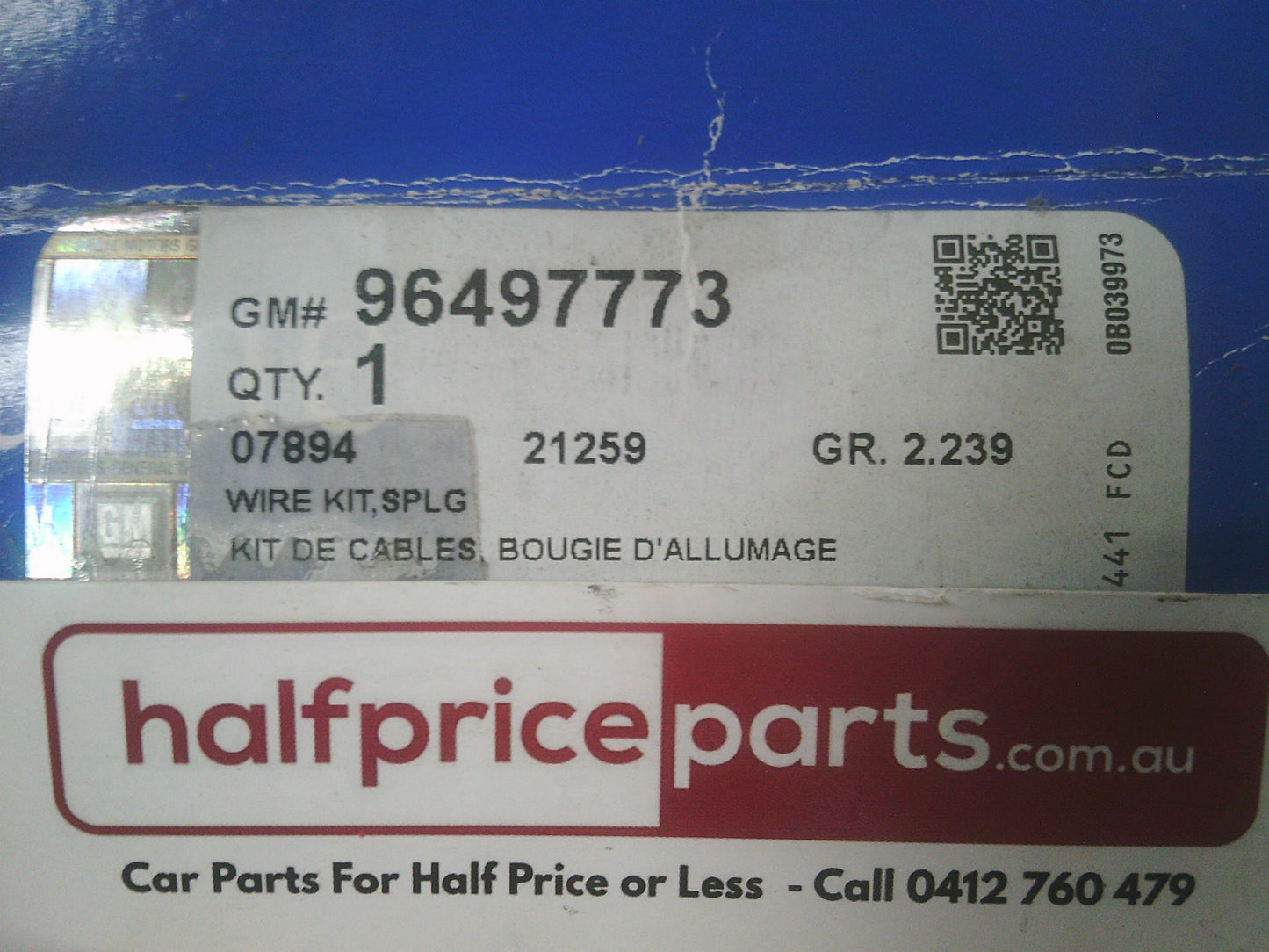 Holden Barina/Daewoo Nubira/Lanos Genuine Ignition Leads New Part