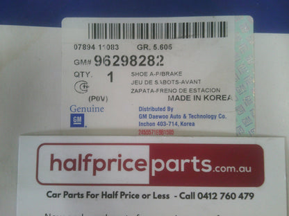 GM Genuine Brake Shoe Suits Daewoo Nubira/Leganza/Tacuma New Part