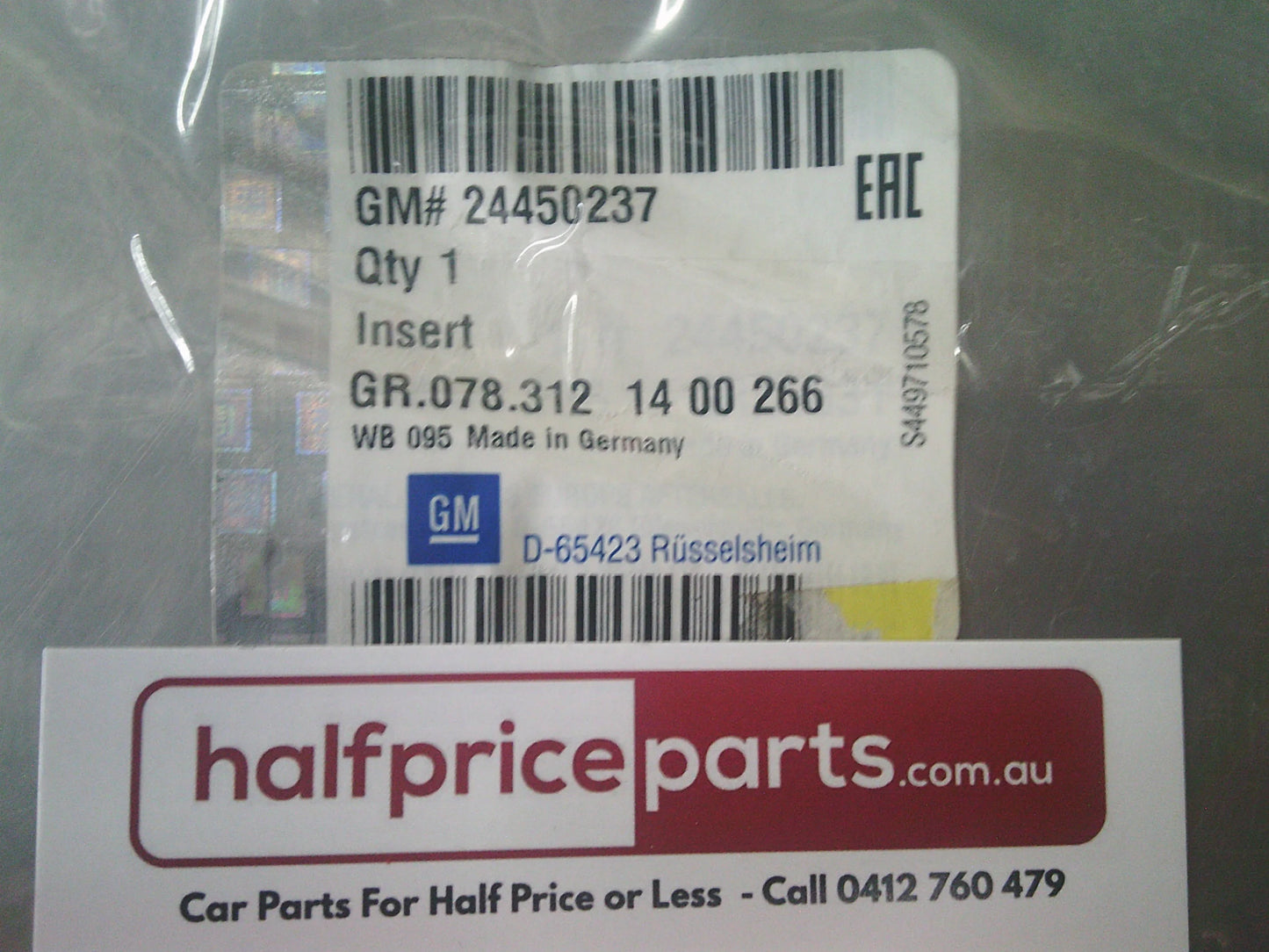 Holden Vectra Genuine Right Hand Lower Front Bumper Insert New Part
