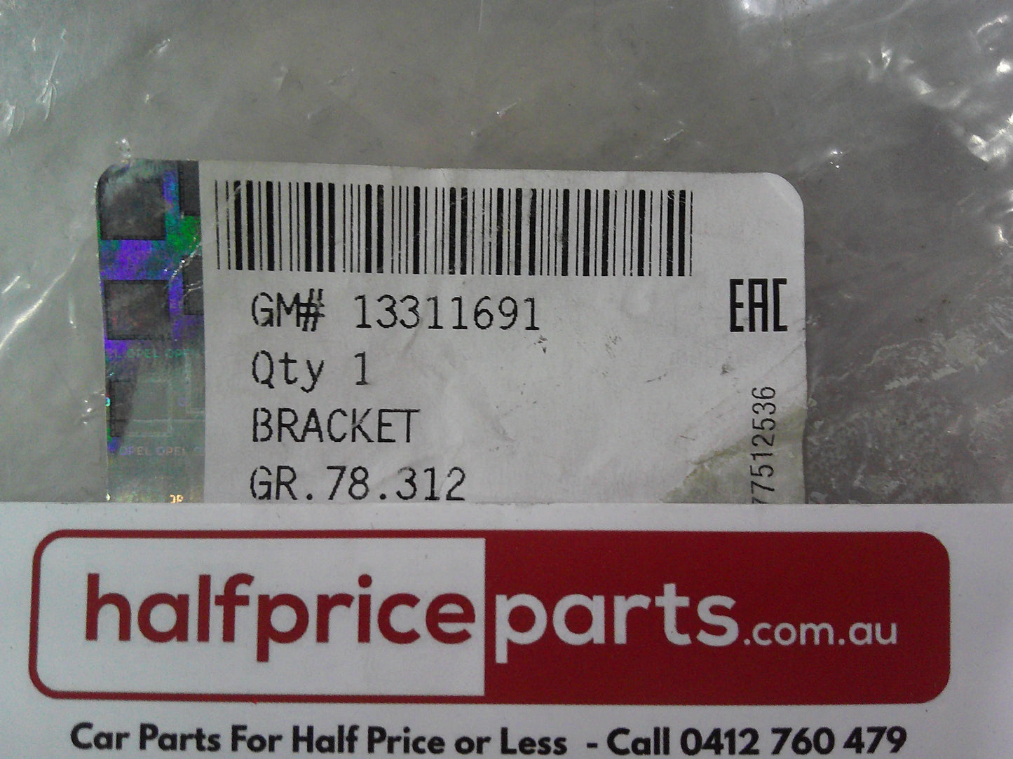 Holden Astra J Genuine Right Lower Rear Bumper Bracket New Part