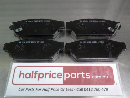 Bendix Rear Brake Pad Set Suits Mitsubishi Lancer/FTO/Proton Wira/Satria/Persona/M21 New Part