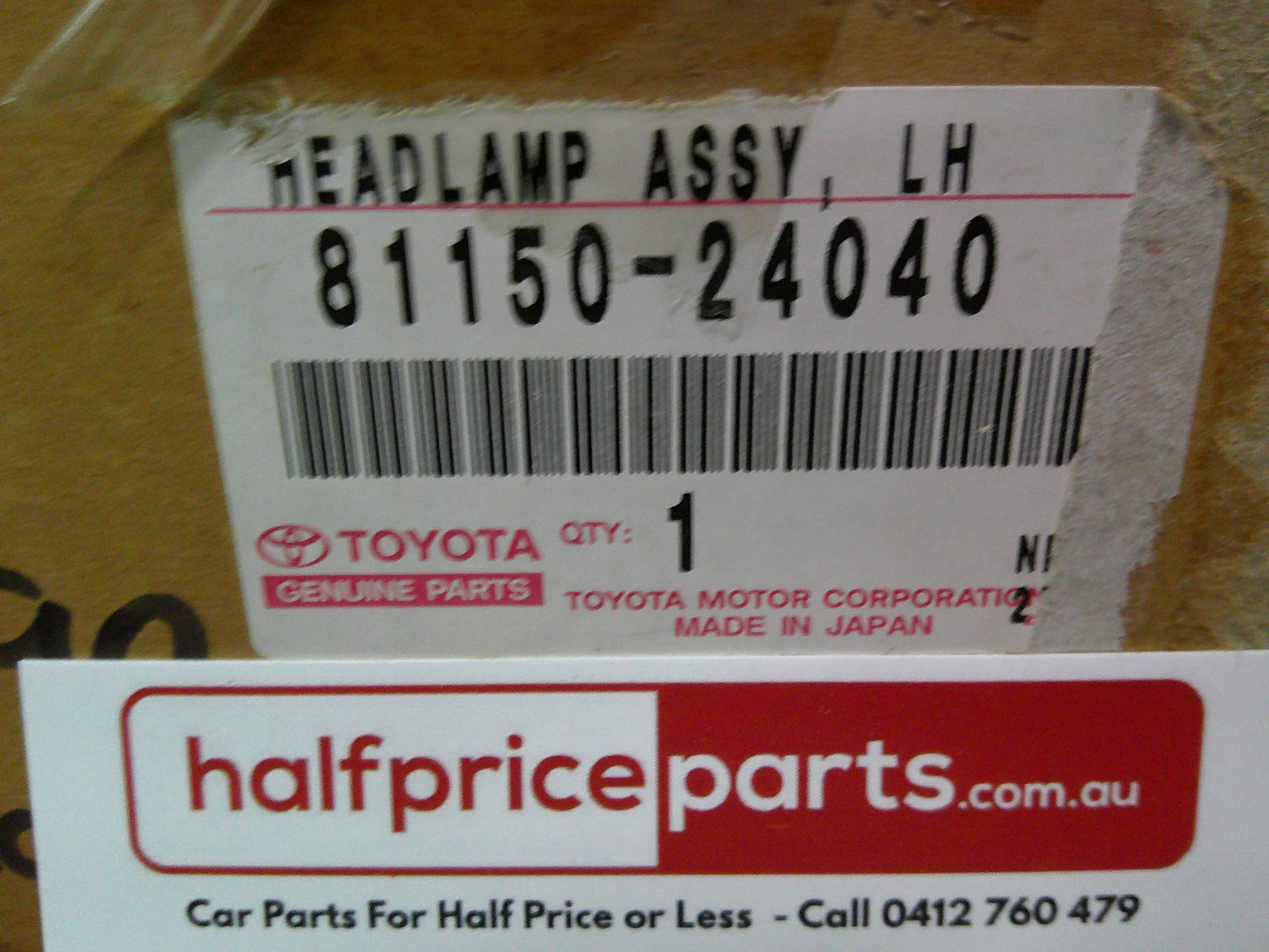 Toyota Soarer Z30 Coupe Genuine Left Hand Front Inner Head Light Assembly New Part