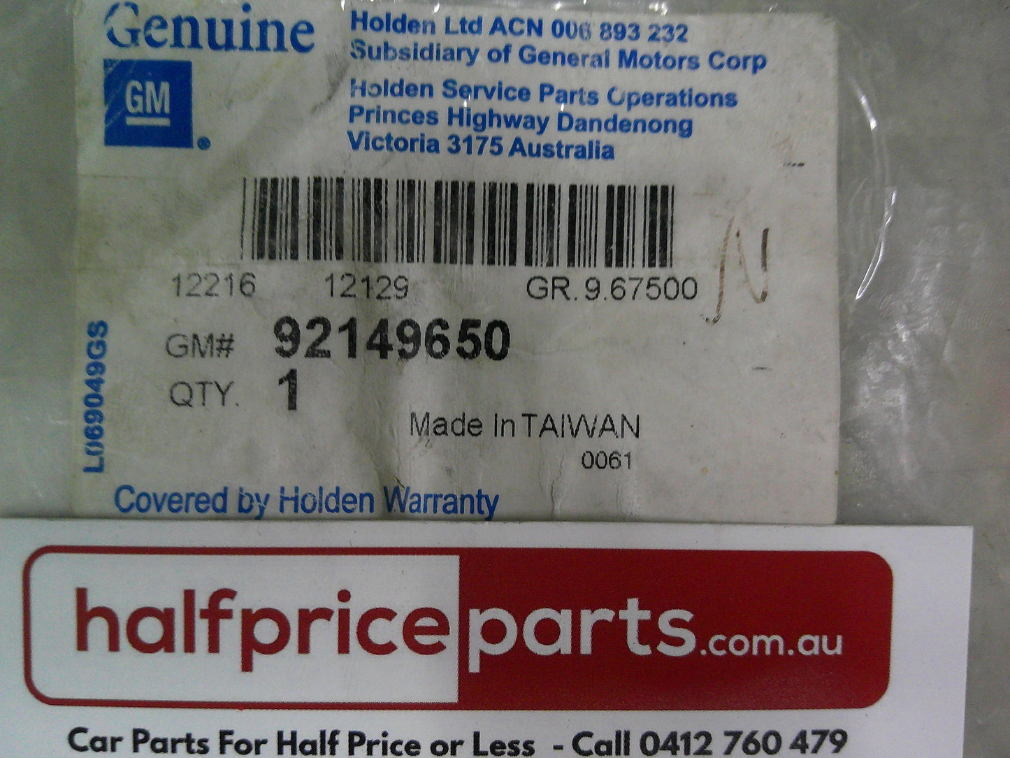 Holden CG Captiva/CG5 Captive Genuine Radio Patch Harness For Blue Thooth New Part