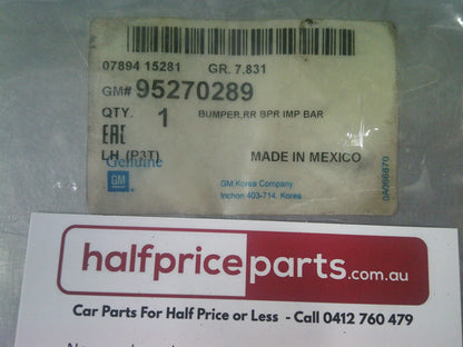 Holden Trax Genuine Left Hand Rear Bumper Impact Bumper New Part