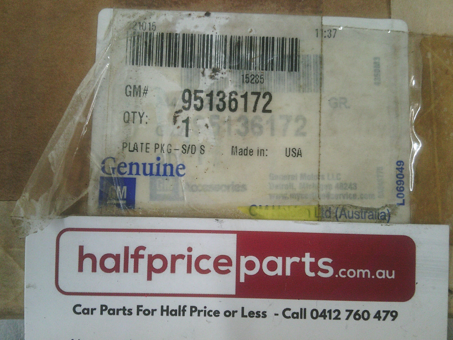 Holden JH Cruze Genuine Door Sill Plate Set New Part