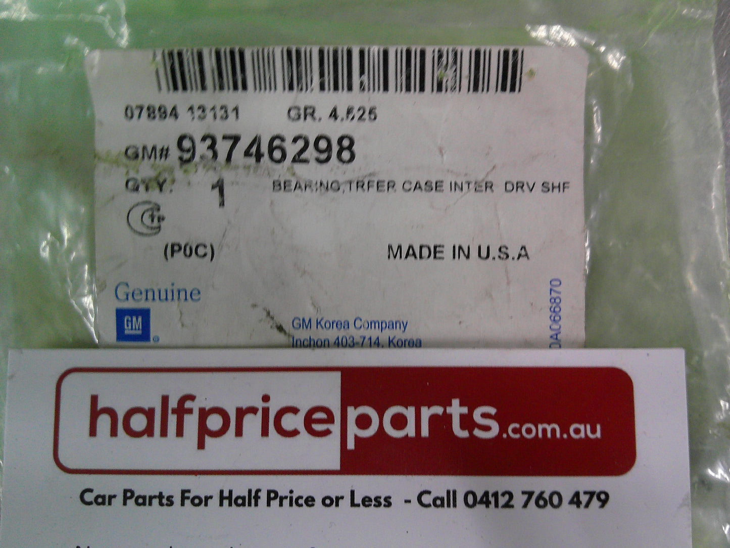 Holden Acadia/Equinox Genuine Transfer Case Output Bearing New Part