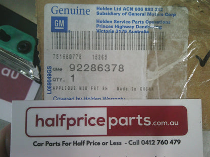 Holden VF Commodore / WM Statesman Genuine Right Hand Front Door Trim Panel ASM New Part